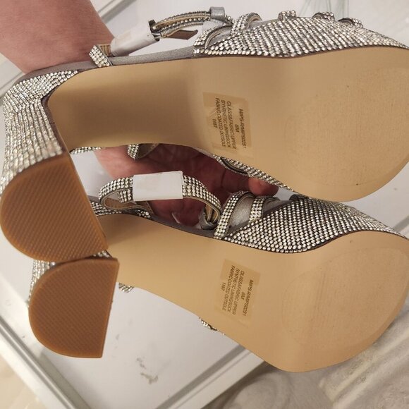 Steve Madden "MIPS-R" Rhinestone Platform Sandals. NIB. Size 8 - Picture 7 of 10